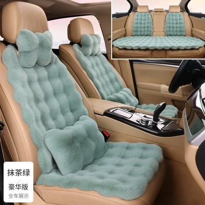 Prevent Cold and Not Shed Lint | Wool pad - 1-small-pad-matcha-green-thick-bubble-velvet