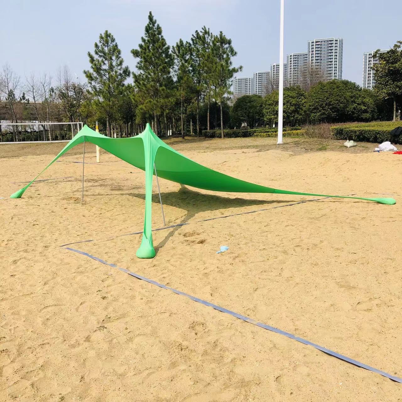 Portátil al aire libre playa techo solar protector solar para tomar pergola pescar al aire libre camping techo elástico fijación