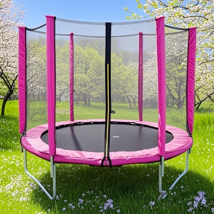 Trampoline Round Commercial Trampoline Children's Household Bouncing Bed Mesh Trampoline 6-16 Feet Indoor and Outdoor Bouncing Bed