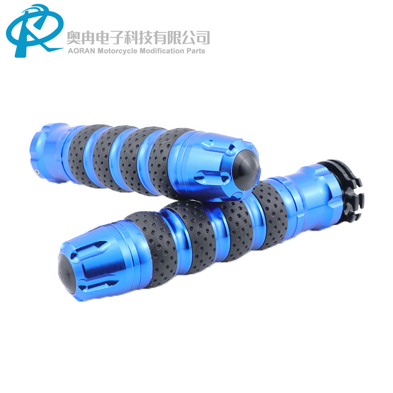 Motorcycle Modified Handlebar Grips, Universal Cnc Aluminum Alloy Throttle Handlebar Grip Rubber Sleeve with Throttle Core