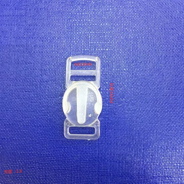 Pet Accessories with 3-Point Pc Plastic Buckle, Transparent Plastic Buckle, Leash Buckle, Webbing Strap 10mm