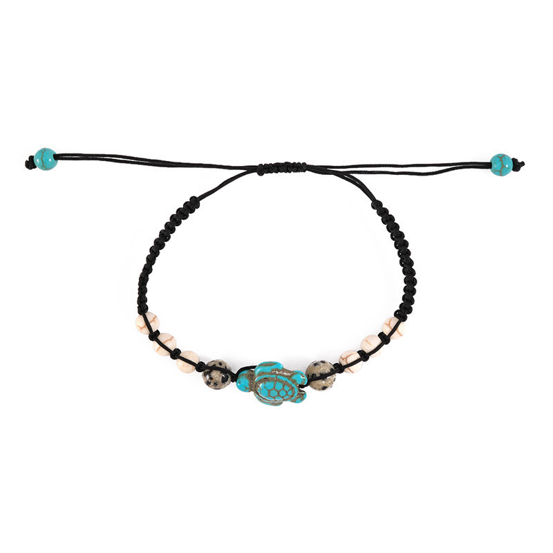 8g Weight Bracelets Classification Wax line Chain Material 1 Piece Quantity Casual Retro Tortoise Turquoise Wax Line Wholesale Bracelets