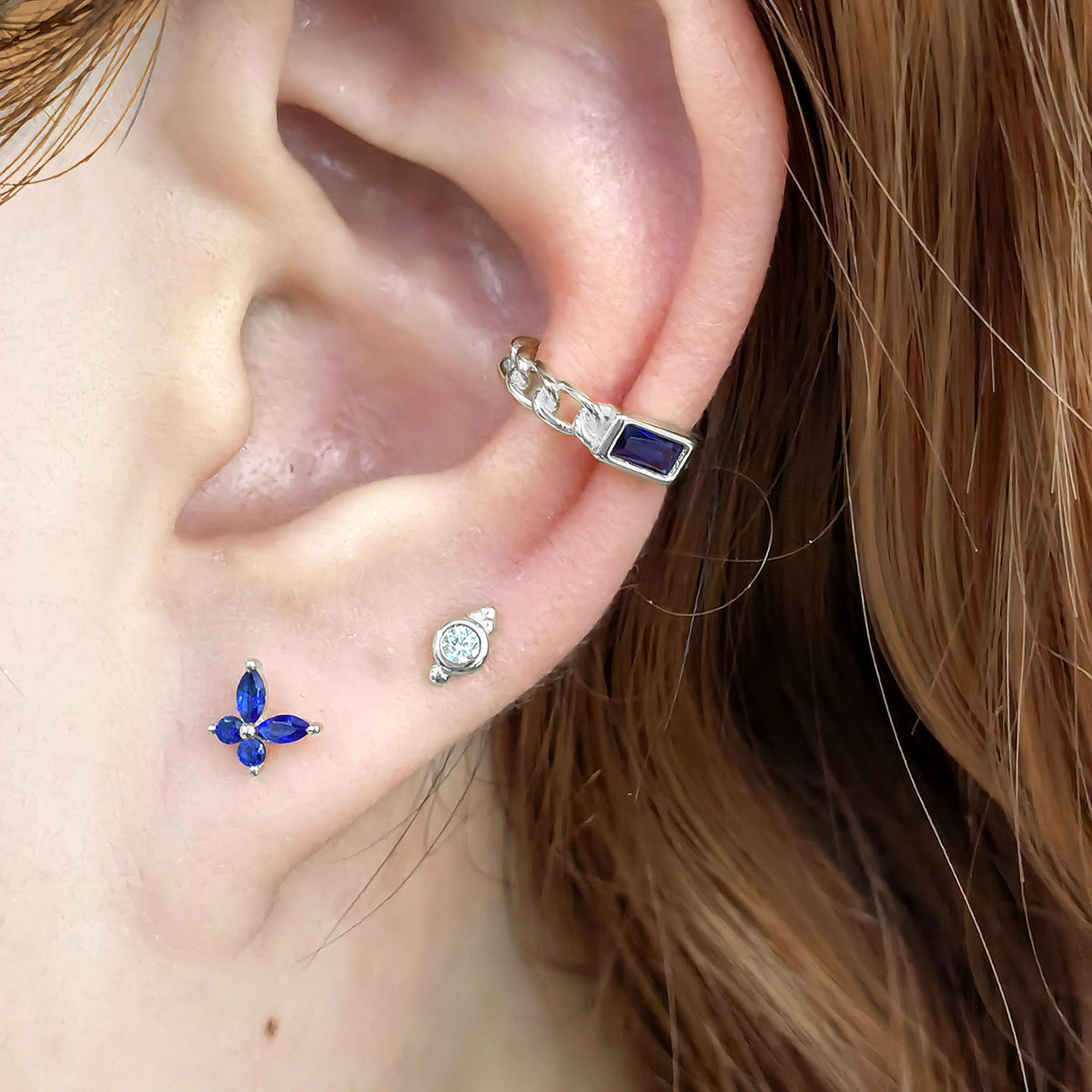 925 Sterling Silver Material 1 Pair 925 Sterling Silver 925 Sterling Silver Earrings Butterfly Ear Studs