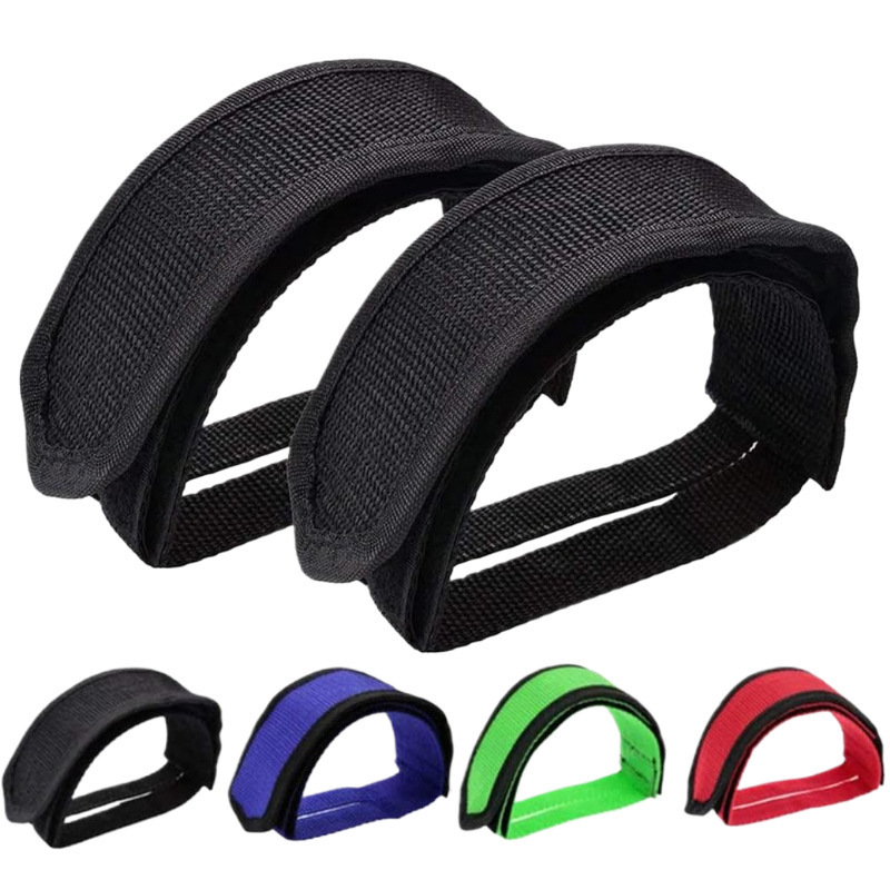 Bicycle Pedal with Pedal Strap Adjustable Bicycle Accessories Fixed Gear Road BMX Mountain