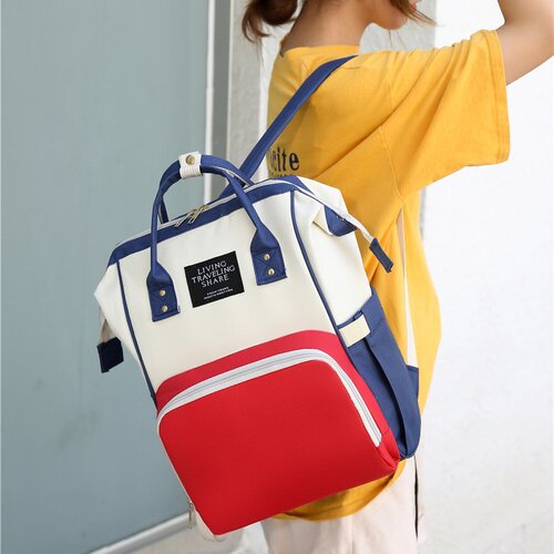 Multifunctional mother bag, school bag, maternal and infant milk powder bag, mommy bag, backpack, lightweight large-capacity fashionable handbag