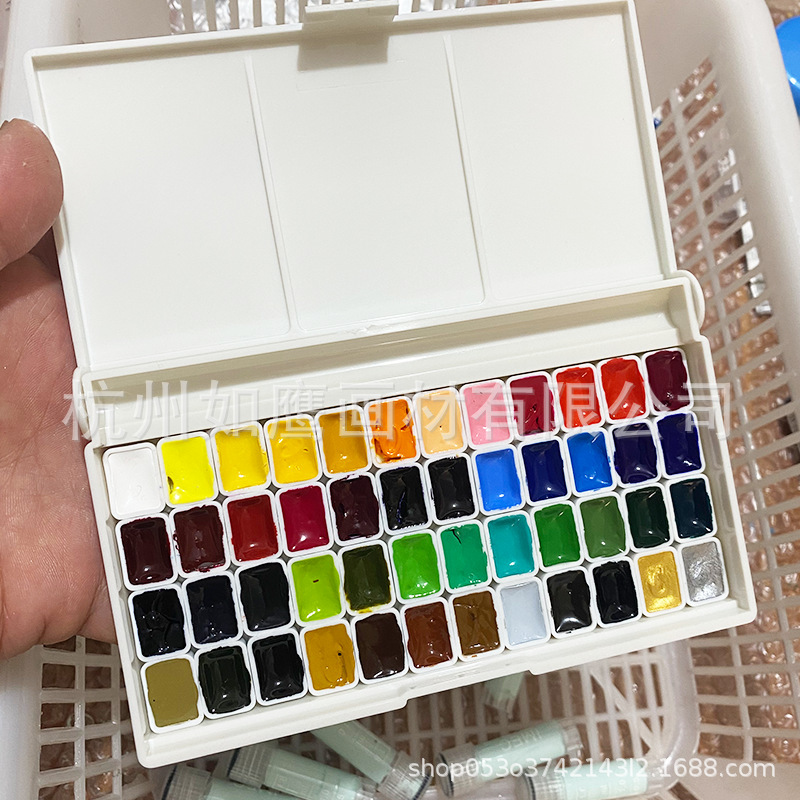 Japanese-style solid-state painting flower acrylic painting pigment blooming liquid watercolor glue nail manicure special set