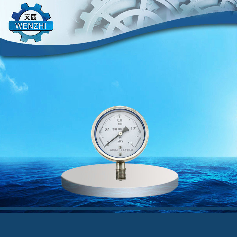 Y-150A半不锈钢压力表适用于石油冶金电力轻工医药压力测量表