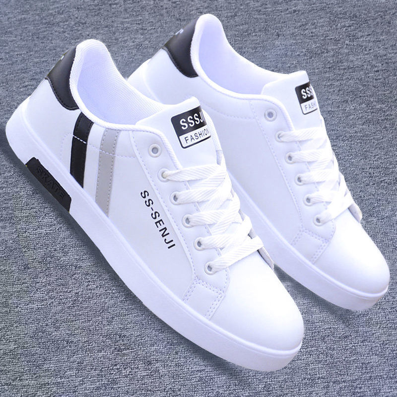 Zapatos de primavera para hombres 2024 nuevos zapatos blancos zapatos deportivos casuales para hombres zapatos planos bajos para adolescentes zapatos de moda para hombres