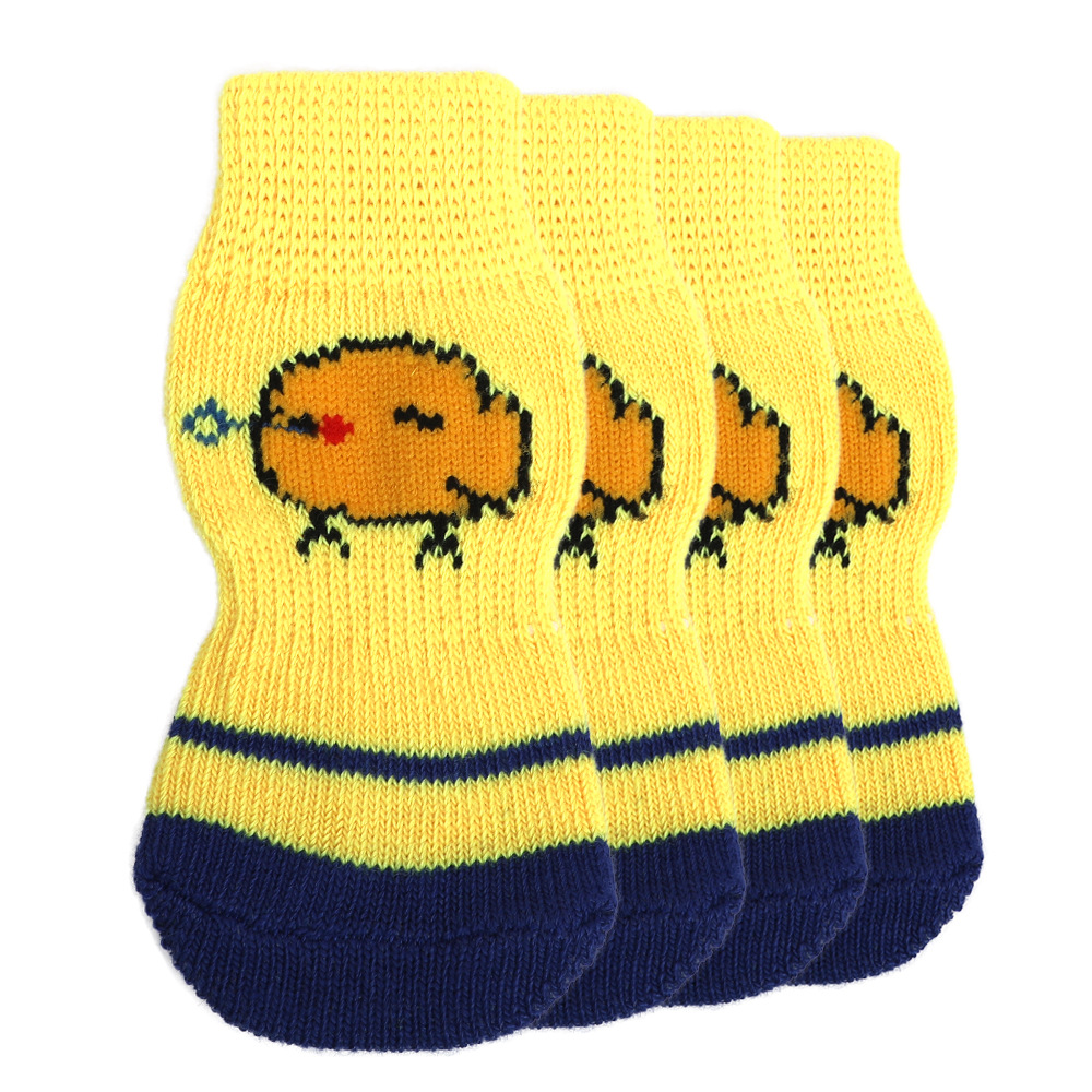 Cross-border pet calcetines antideslizantes para perros pequeños zapatos de peluche para gatos calcetines de lana zapatos de mascotas