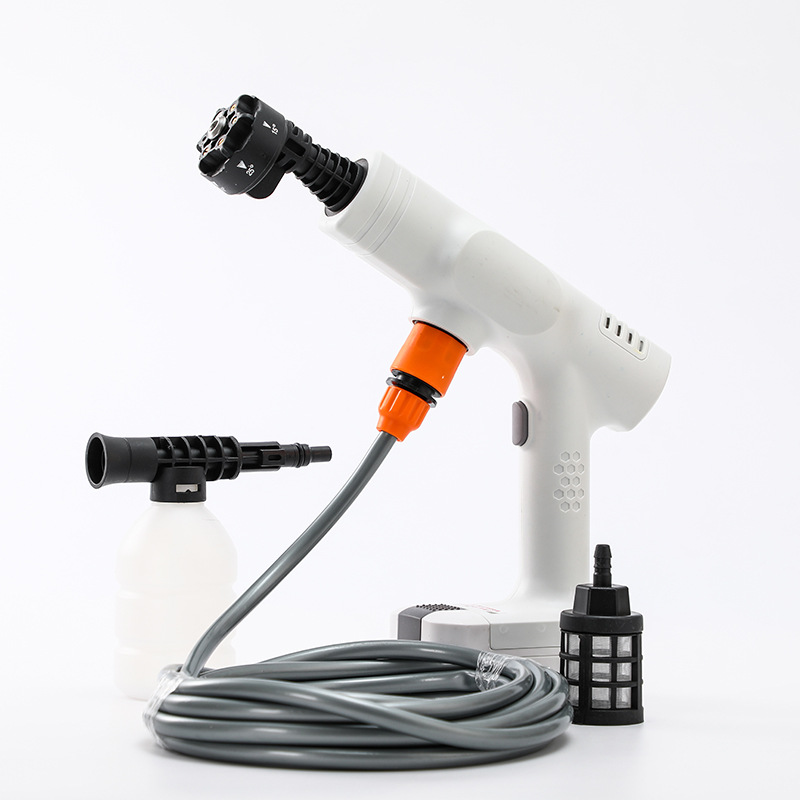 无线洗车机车用家用高压洗车水枪强力增压锂电池刷车水泵洗车神器