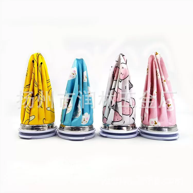 Cartoon cute ice bag, cooling sports compress with animals, physical protection