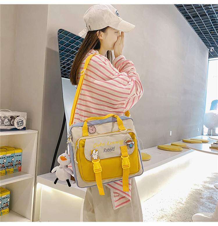 Dual-use Portable School Primary School Students One-shoulder Messenger Backpack Make-up Class Backpack display picture 23