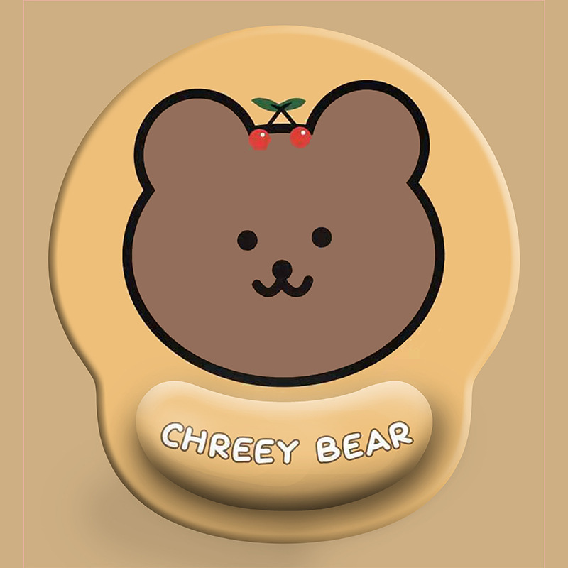 체리 베어 손목 마우스 패드