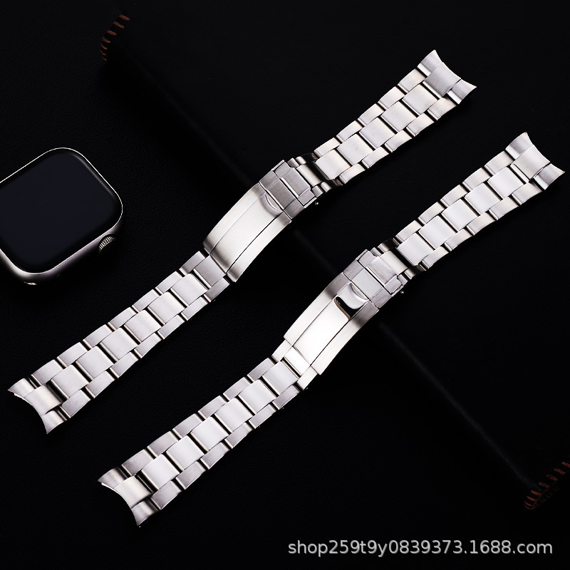 Cross-border men's solid stainless steel watch band, Submariner series replacement watch strap, metal stainless steel watch accessories Cross-border men's solid stainless steel watch band, Submariner series replacement watch strap, metal stainless steel watch accessories