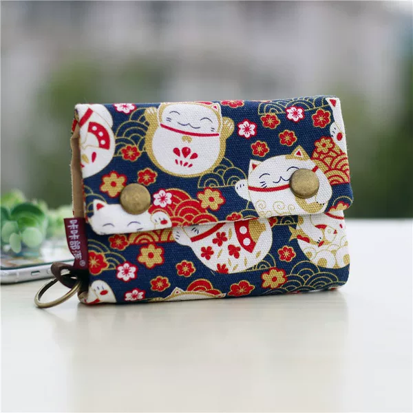 Wholesale Wallets, New Korean Style Canvas Coin Purses for Men and Women, Card Holders, Printed Cloth Bags, Foreign Trade Supply, Dropshipping