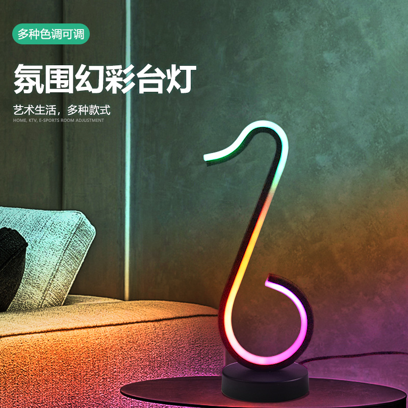 Explosión RGB ilusionado color USB enchufable luz de atmósfera escritorio decoración creativa computadora del dormitorio doméstico pickup luz de noche