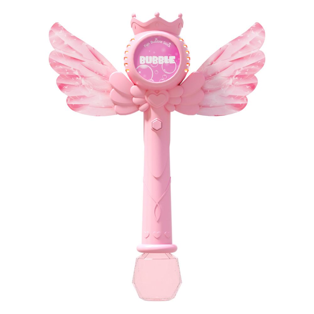 Hadas mágicas burbujas de mano máquina de soplado de burbujas automática para chicas juguetes de regalo de cumpleaños eléctricos para niños