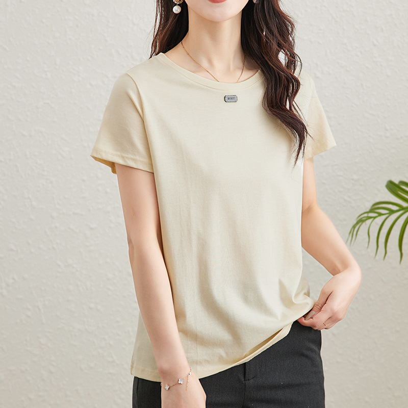 C7444 1020K ÁO THUN NỮ HANTDNG NGẮN TAY MÙA HÈ THỜI TRANG NỮ LỤA TƠ TẰM G03 SẢN PHẨM MỚI
