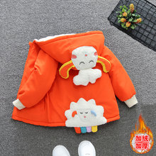 女童冬装棉服外套2025新款秋冬款中大男童夹棉加绒加厚冬季派克服