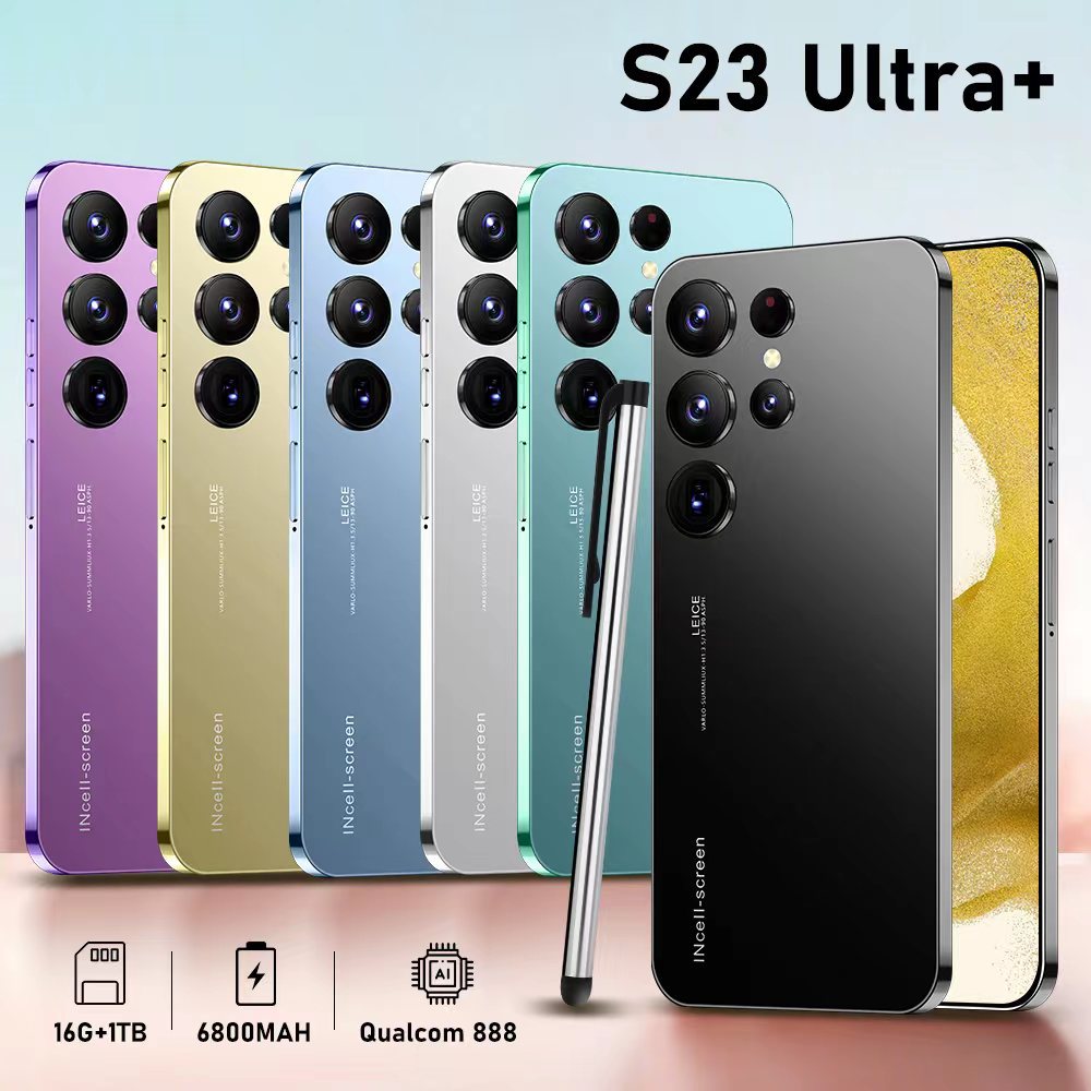 Cross-border mobile phone S23 ultra6.8 inch HD large screen Android smartphone wholesale factory direct supply