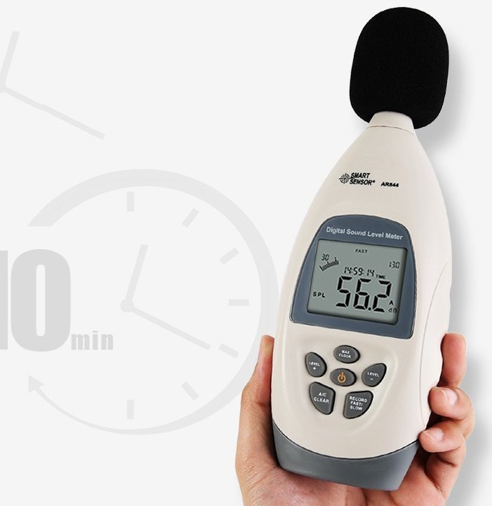 香港希玛AR844手持数字噪音计 高精度分贝仪 声级计可接电脑