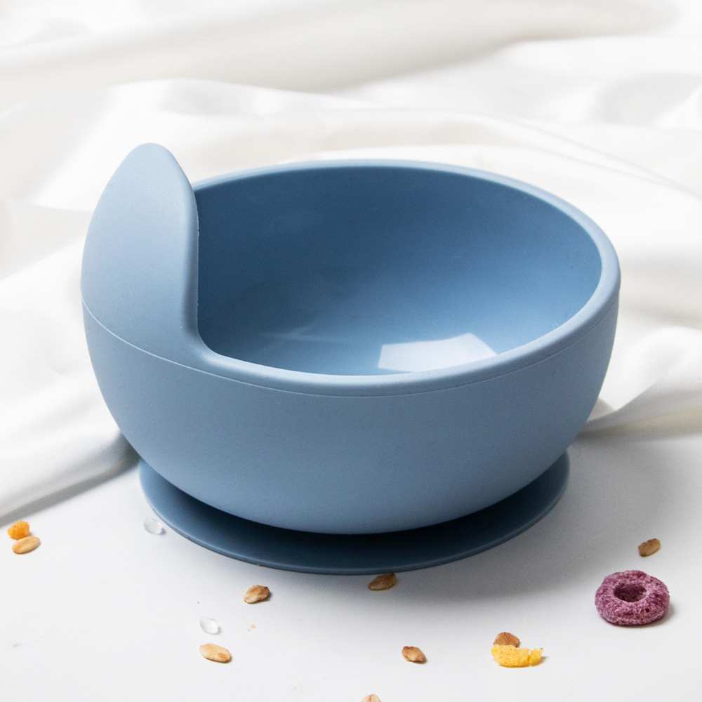 Bebé de silicona suplemento alimenticio Tazón Cuchara traje bebé lechón tazón de cocina resistente a las caídas entrenamiento de alimentación niños merienda tazón vajilla