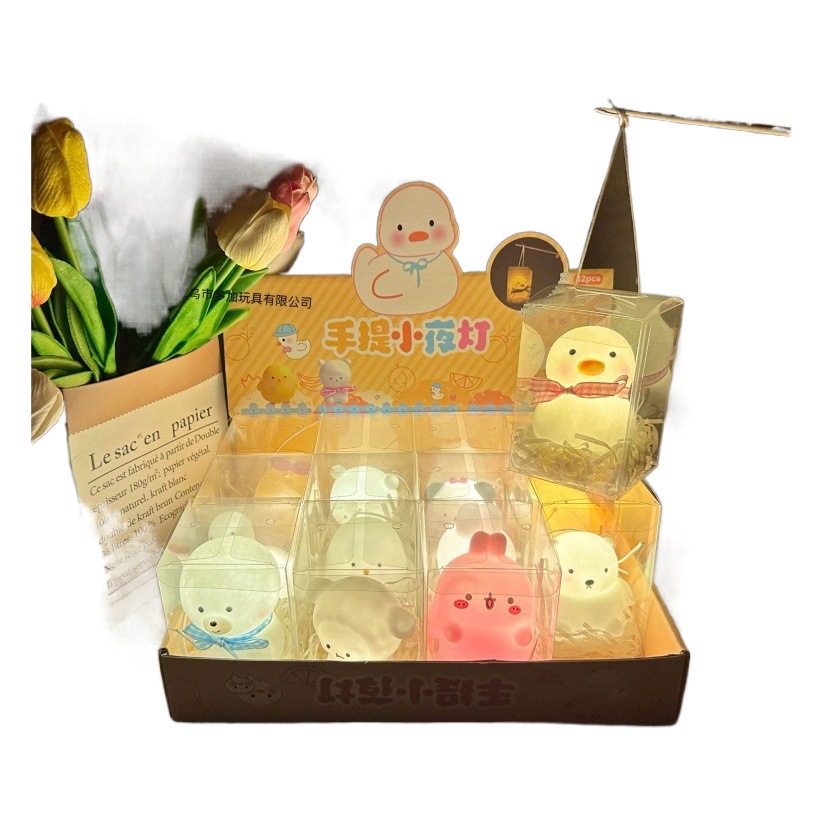 B Le Jiajia Lámpara nocturna portátil Estilo mixto Linterna Juguetes Mercado nocturno Puesto callejero Juguetes Creative Little Red Book