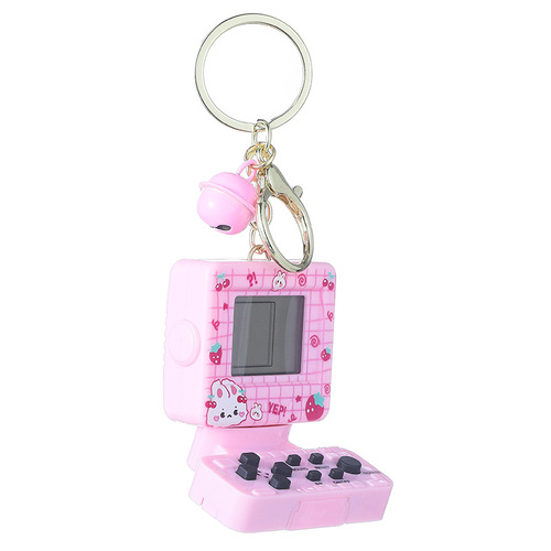 Personalized Creative Arcade Joystick Tetris Game Console Keychain Student Cute School Bag Pendant Wholesale