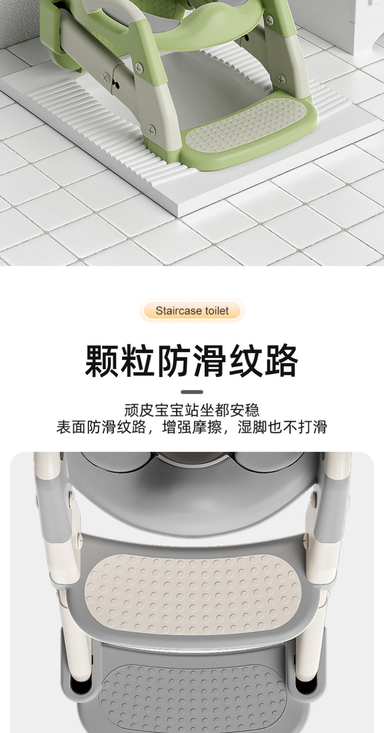 Children's step toilet, folding toilet for 3-6 years old, squat toilet, children's urine bucket, enlarged household toilet stool for children, wholesale undefined