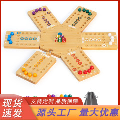 木製チェス盤ゲーム、取り外し可能なチェス盤おもちゃ、家庭用ポータブル高速トラックボードゲーム