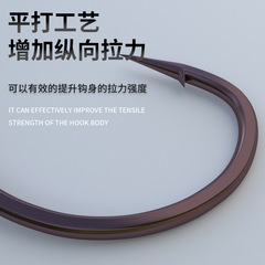 Ordinary Road Submerged Hook 8003 Soft Worm Single Hook Backcasting Rig Dedicated Soft Bait Wacky for Spotted Bass