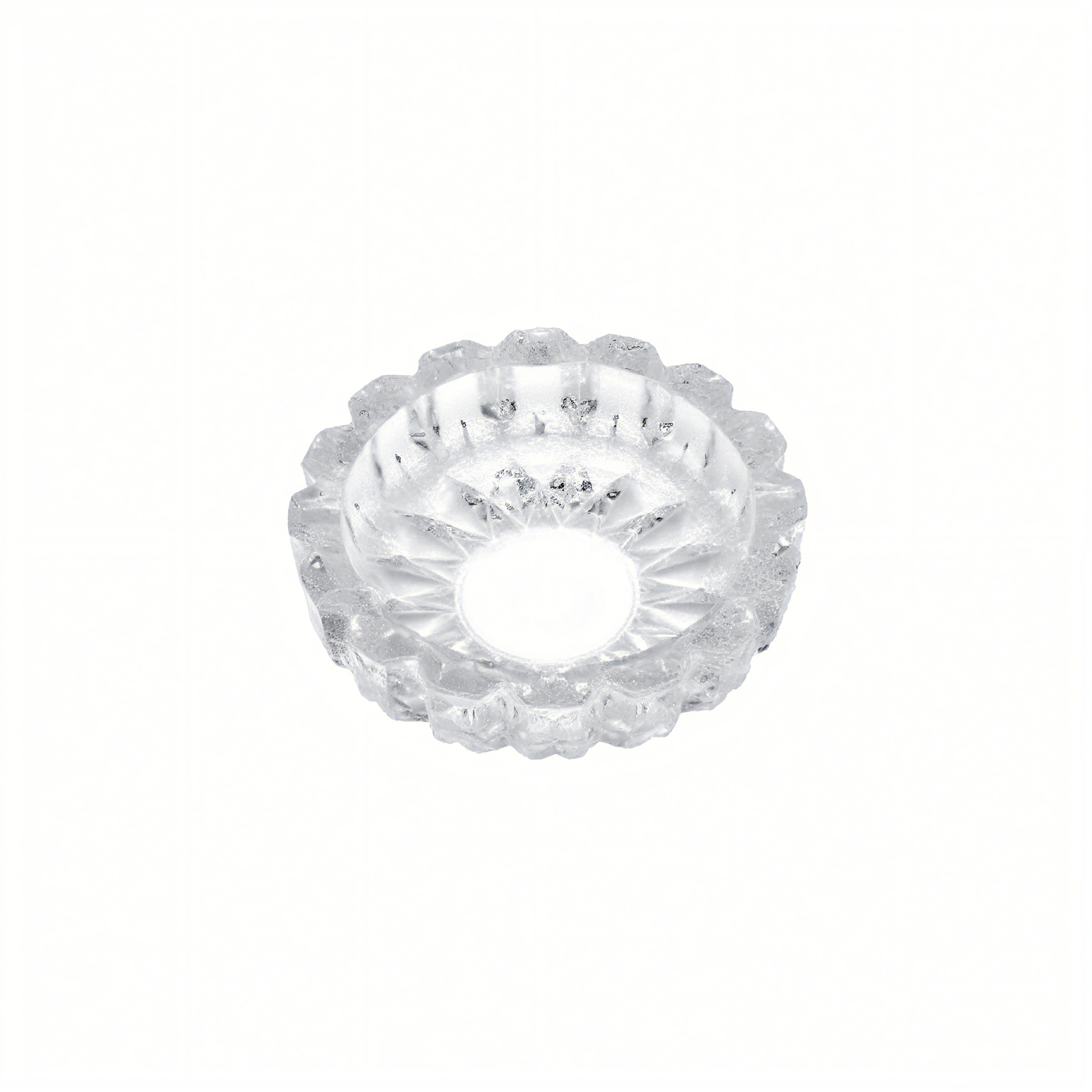 Cenicero redondo al por mayor en stock Cenicero de vidrio habitaciones de hotel clube de oficina sala de conferencias con adornos impresa LOGO