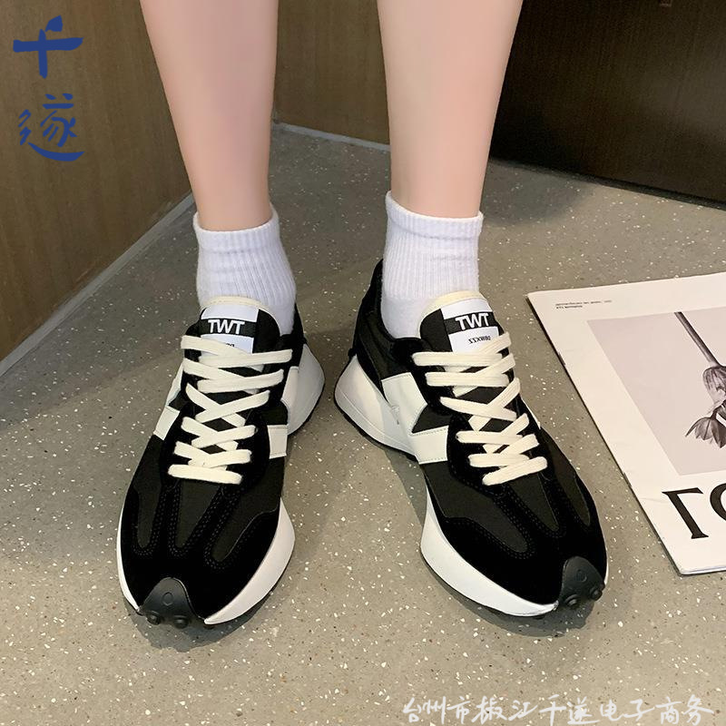 春秋阿甘鞋薄款厚底女新款腰2025小蛮潮牌运动鞋透气鞋跑步松糕|undefined