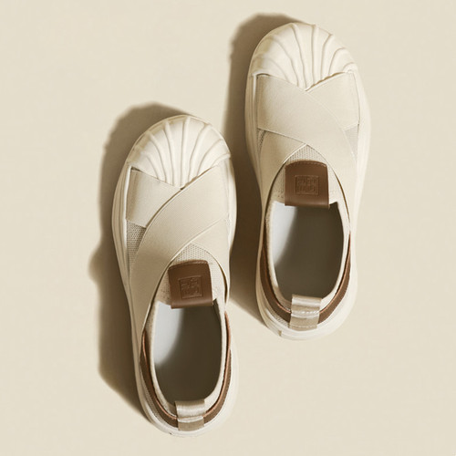 RuoJi Thick-Heeled Shell Toe Canvas Shoes  New Casual White Women's Spring Platform Shoes