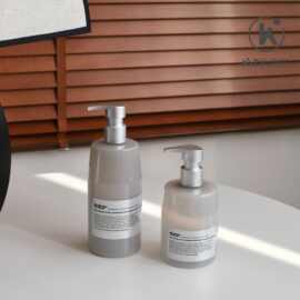 新品银色泵300ml瓶子150/400ml护发发油按压沐浴露瓶护肤品分装瓶