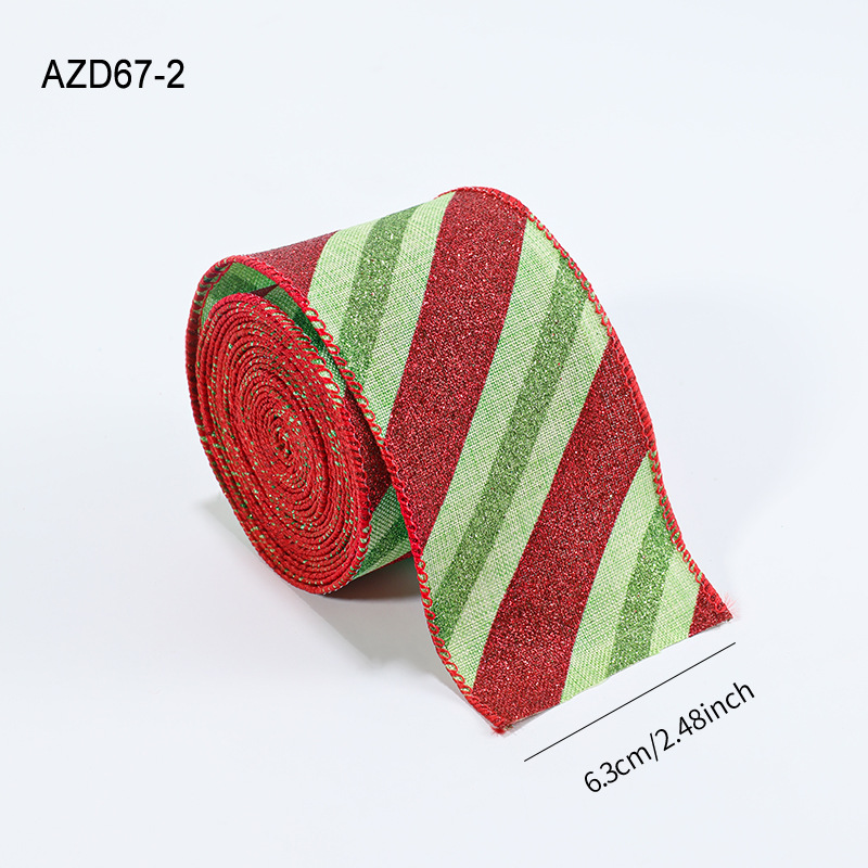 Ribbon de Navidad rayas de color ribbon minimalista árbol de Navidad guirnaldas decoración de regalo embalaje arco diseño de atmósfera