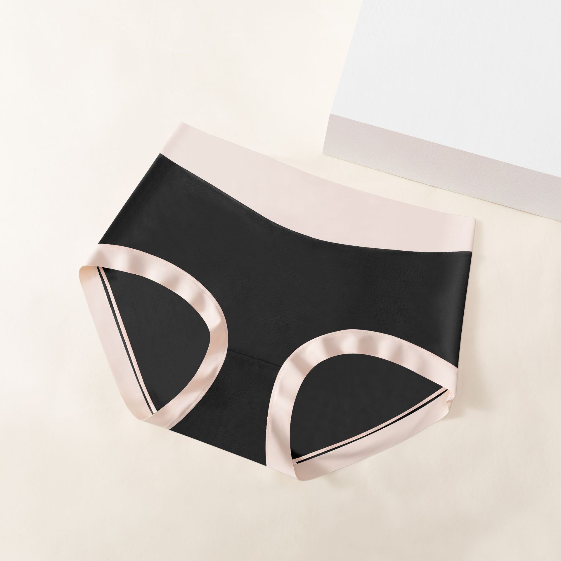 Dulce chica simple ropa interior modal suave elástica desnuda cintura alta vientre contrayendo cadera seda ropa interior antibacteriana