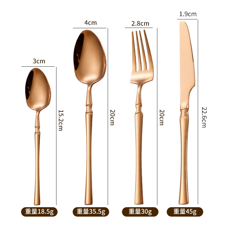 Oro Rosa-Set de 4 piezas