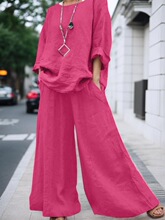 Q 85056L Women's Linen Shirt Set �����r�����b �羳�W��