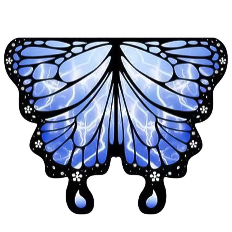 Europa y Estados Unidos transfronterizos nuevos capas de mariposa Halloween Zhejiang disfraces de baile del vientre cambiantes de color capas de espectáculo de escenario capas