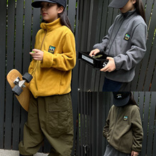 25aw 男女童百搭摇粒绒外套 儿童保暖摇粒绒内胆山系风保暖外套