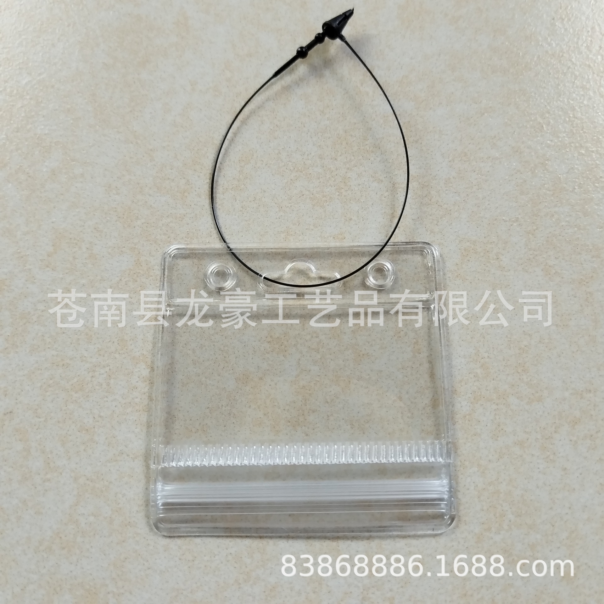 供应PVC塑胶防水小标签套软透明塑料吊牌卡袋