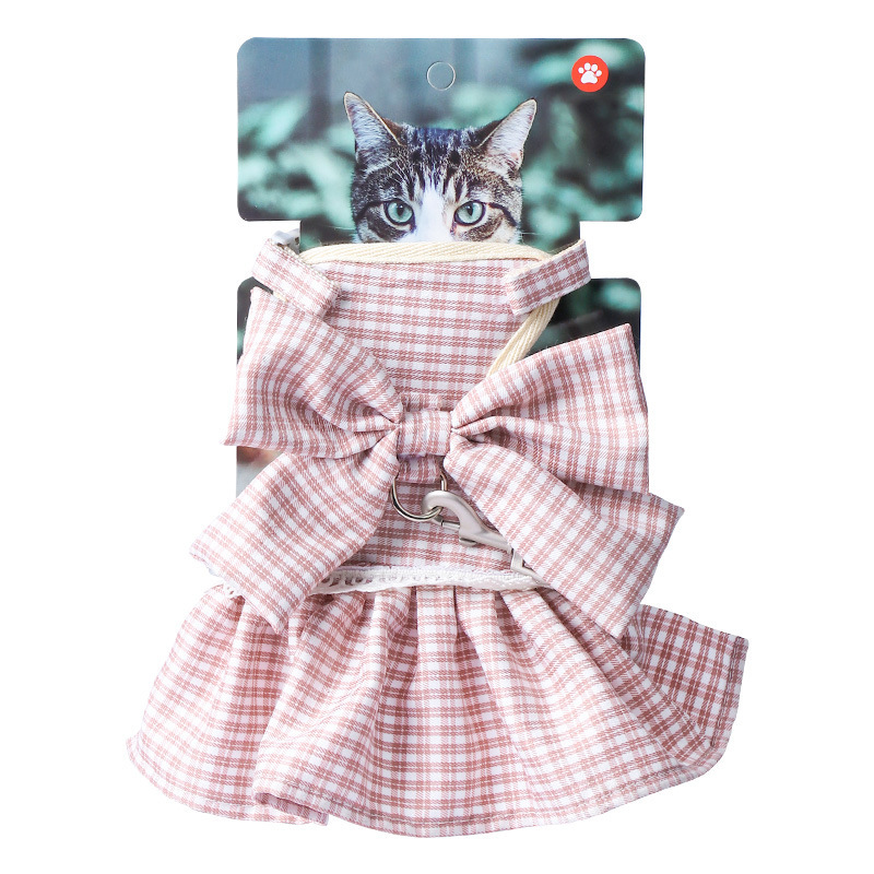 Suministros para mascotas Tronos transfronterizos de nuevo estilo arco de hadas correa para el pecho para gatos anti-deslizamiento correa para el pecho correa para gatos ajustable