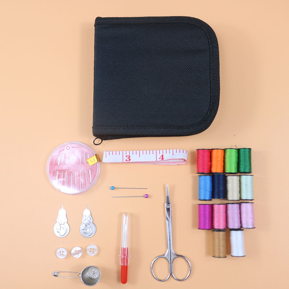 Spot al por mayor caja de costura para el hogar viaje en casa conjunto de herramientas de costura portátiles de bricolaje bolsa de costura de Amazon