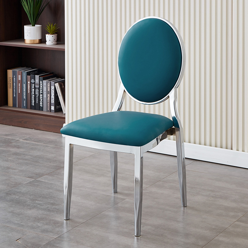 Mesa y silla de comedor multifuncional moderna simple boda gran reunión banquete silla de respaldo mesa y silla de comedor de hotel familiar