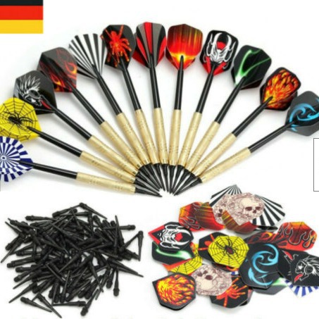 14g seguridad suave dardos ocio seguridad cabeza de plástico dardos 12 dardos + 42 Unidades cola + 100 Punta de dardo