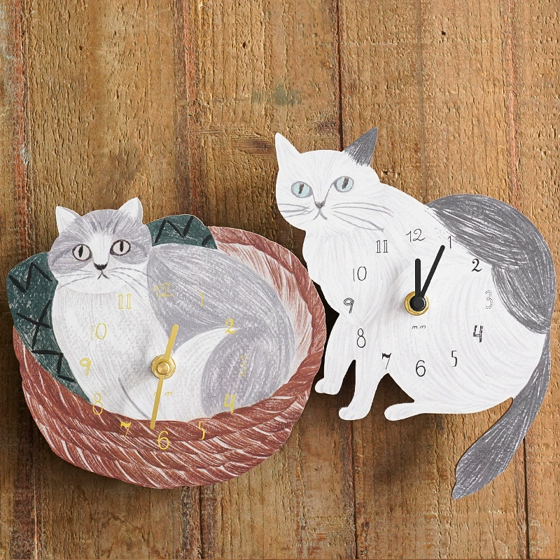 MATSUO MIYUKI Мацуо Миюки/Художник/Кошачьи настенные часы