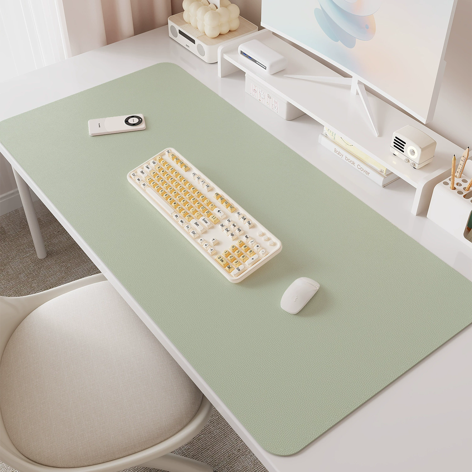 Waterproof Desk Mat Non-slip Leather from Yomiego