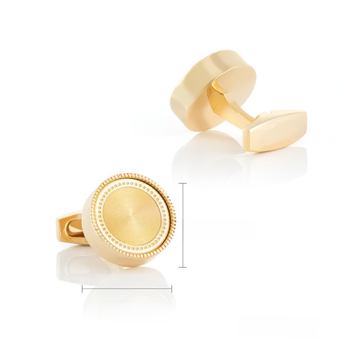 Circular CD disc accessories Enamel metal cufflinks for men French-style shirt cuff fasteners wholesale