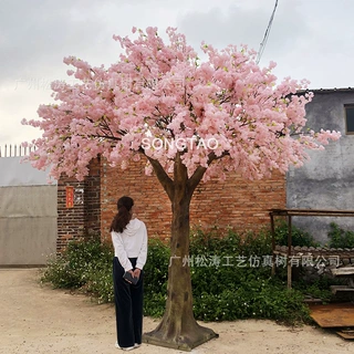 樱花树仿真树大型绿植商场室内外春天装饰造型摆件樱花树户外